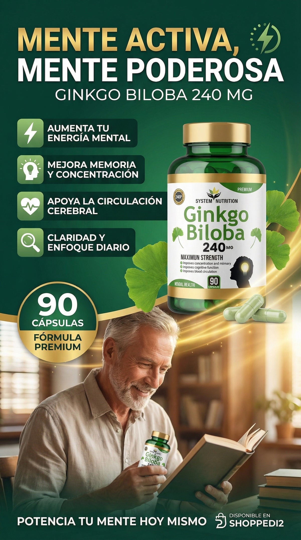 💚 GINKGO BILOBA 240 MG — SYSTEM NUTRITI