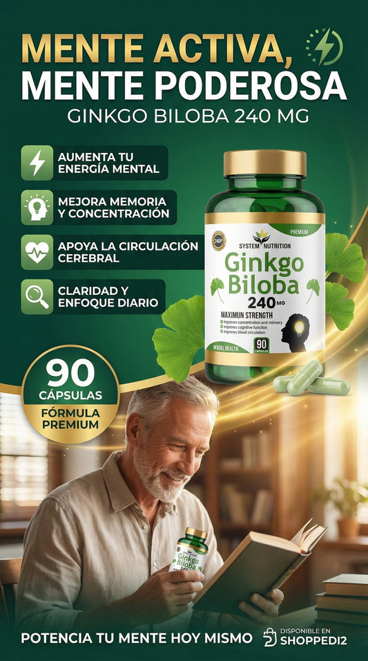 💚 GINKGO BILOBA 240 MG — SYSTEM NUTRITI